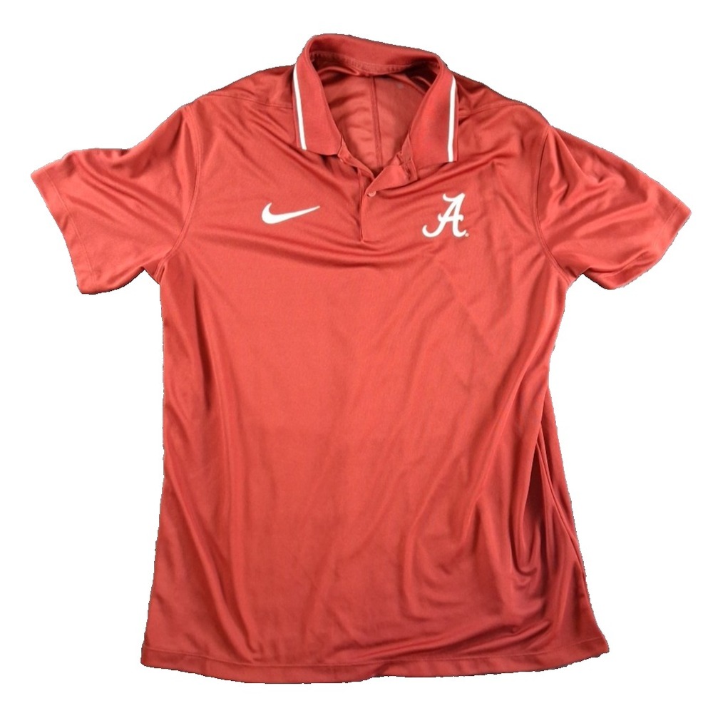 Mens Nike Alabama Large Red Dri Fit Bama Performance Roll Tide - Picture 1 of 10